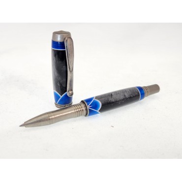 Antique pewter Jr pen with segmented acrylic